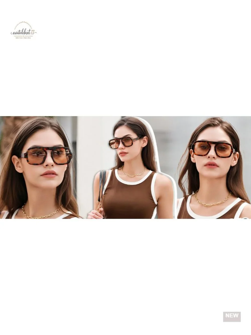 Retro Square Aviator Sunglasses for Women Men 70s Vintage Trendy Plastic Frame